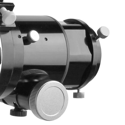 Explore Scientific ED102-FCD100 Refractor in Carbon Fiber with iEXOS-100-2 Mount - 2.5-Inch HEX Focuser Assembly Close-Up