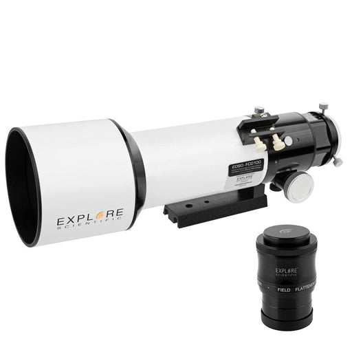 Explore Scientific ED80-FCD100 Series Air-Spaced Triplet Refractor Telescope and Field Flattener 