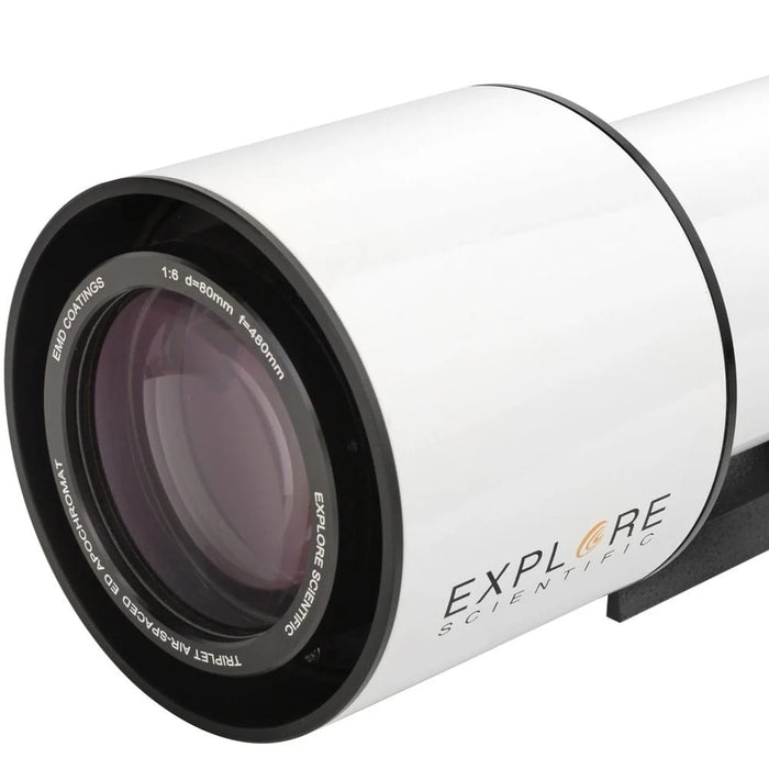 Explore Scientific ED80-FCD100 Triplet Refractor with 0.8x Focal Reducer - 80mm Objective Lens Close-Up