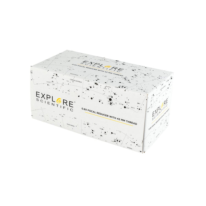 Explore Scientific ED80 Essential Series Air-Spaced Triplet Refractor Telescope 0.8x Focal Reducer Box