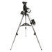 Explore Scientific ED80 Essential Series Air-Spaced Triplet Refractor Telescope with 0.8x Focal Reducer and iEXOS-100-2 PMC-Eight Equatorial Tracker System with WiFi and Bluetooth®  Rear Profile