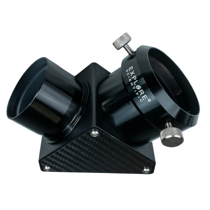 Explore Scientific ED80 Triplet Refractor with 0.8x Focal Reducer - Telescope Diagonal Close-Up