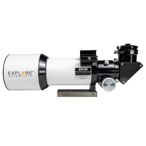 Explore Scientific ED80 Triplet Refractor with Field Flattener - ED80 Optical Tube Side View