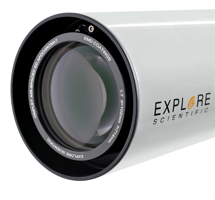 Explore Scientific ED 102mm - FCD100 Series Air-Spaced Triplet Refractor Telescope Objective Lens