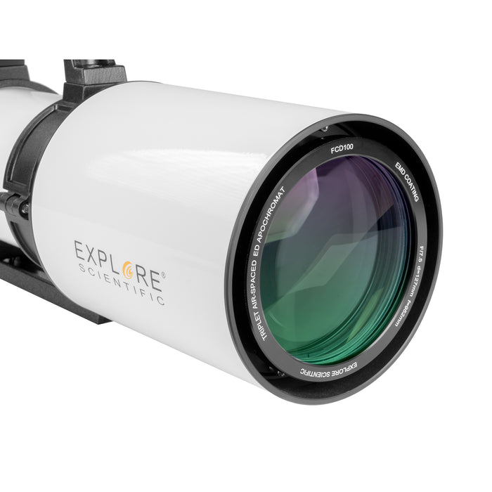 Explore Scientific FCD100 Series 127mm f/7.5 Aluminum Air-Spaced Triplet ED APO Refractor Telescope Objective Lens