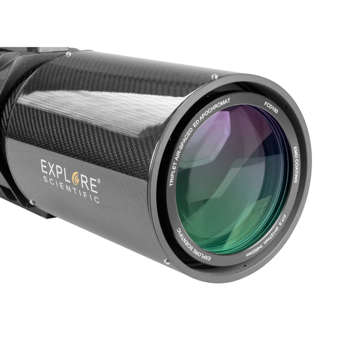 Explore Scientific FCD100 Series 127mm f/7.5 Carbon Fiber Triplet ED APO Refractor Telescope Objective Lens