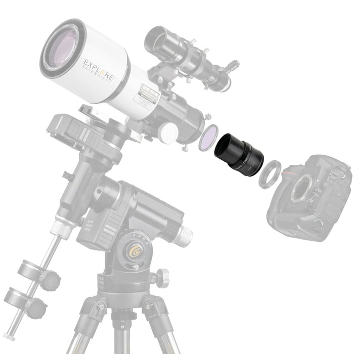 Explore Scientific Field Flattener f/5 to f/7 between Imaginary Camera and Telescope