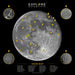 Explore Scientific FirstLight 10-inch f/5 Dobsonian Telescope Package Moon Crater Map