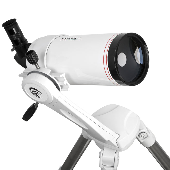 Explore Scientific FirstLight 100mm Mak-Cassegrain Telescope - Ultimate Bundle Package - with Twilight Nano Mount and Bonus Accessories Body Telescope