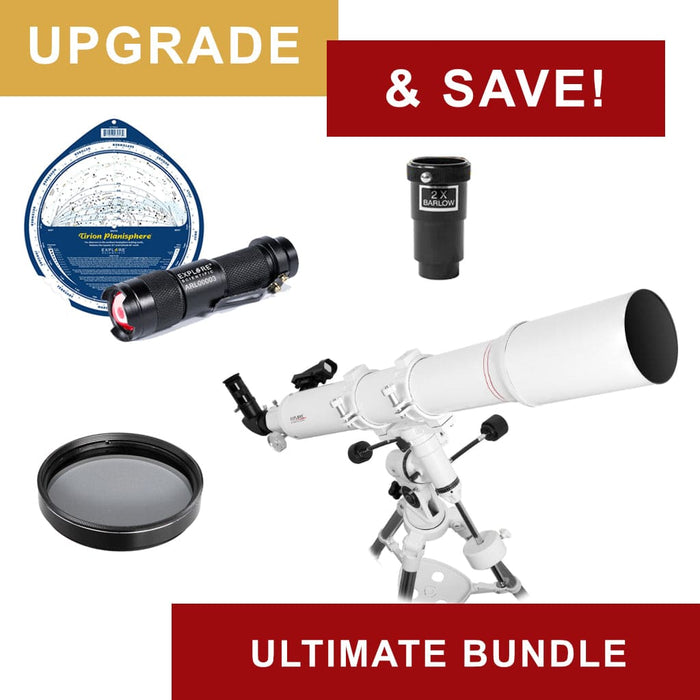Explore Scientific FirstLight 102mm f/9.8 Doublet Refractor Telescope w/ EXOS EQ Nano Mount Ultimate Bundle