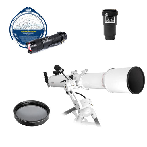 Explore Scientific FirstLight 127mm Doublet Refractor Telescope - Ultimate Bundle Package - with Twilight I Mount and Bonus Accessories