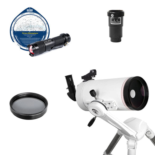 Explore Scientific FirstLight 127mm Mak-Cassegrain Telescope - Ultimate Bundle Package - with Twilight Nano Mount and Bonus Accessories