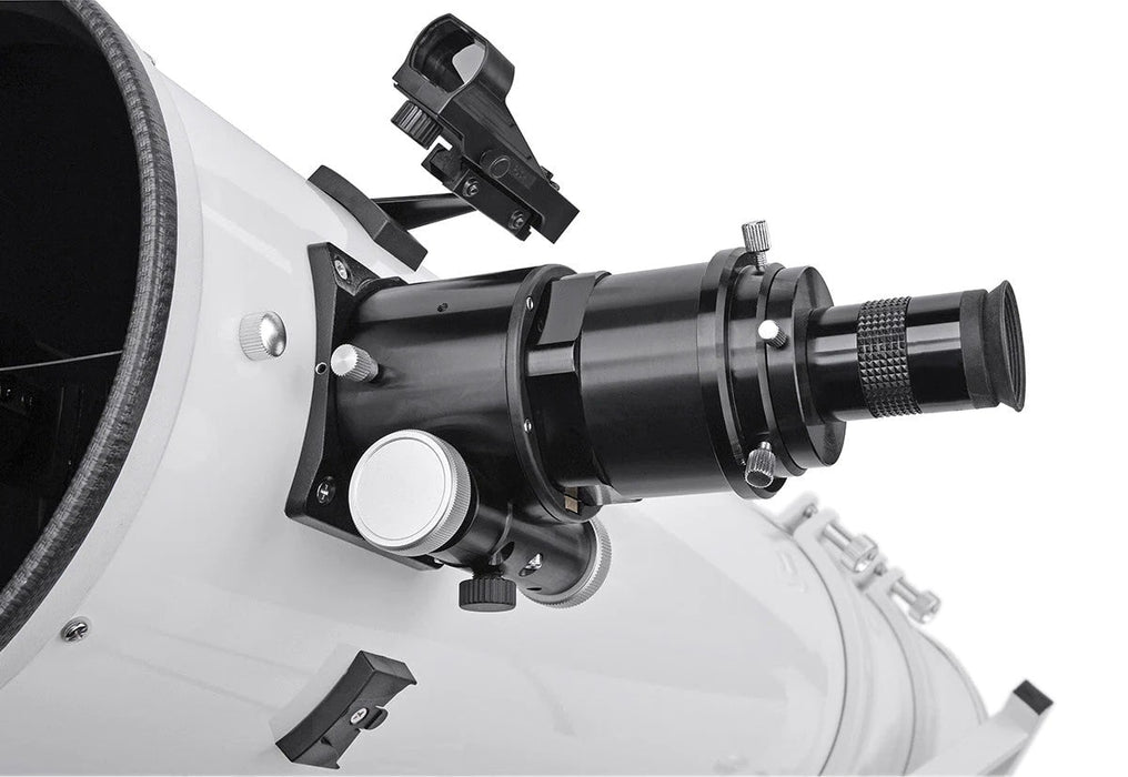 Explore Scientific FirstLight 8-inch f/6 Dobsonian Telescope Package Eyepiece and Red-dot viewfinder
