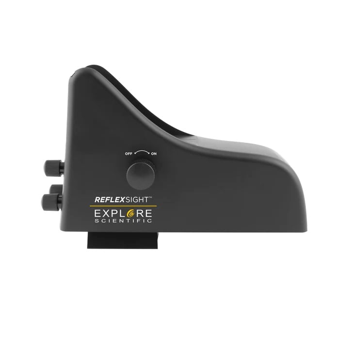 Explore Scientific FirstLight 8-inch f/6 Dobsonian Telescope Package Reflex Sight Side Profile of Body