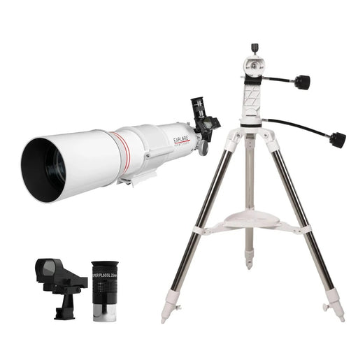 Explore Scientific FirstLight 80mm Refractor and Sidara Nano Alt-Az Mount - Complete 80mm f/8 Refractor Telescope with Sidara Nano Alt-Az Mount, Tripod and Accessories