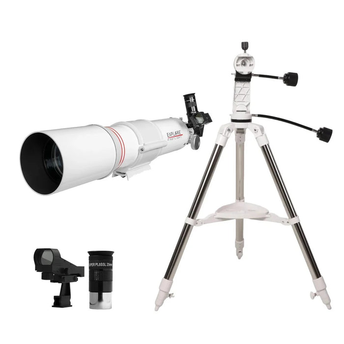 Explore Scientific FirstLight 80mm Refractor and Sidara Nano Alt-Az Mount - Complete 80mm f/8 Refractor Telescope with Sidara Nano Alt-Az Mount, Tripod and Accessories