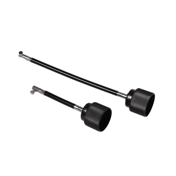 Explore Scientific FirstLight 80mm Refractor and Sidara Nano Alt-Az Mount - Two Black Slow-Motion Control Handles for Precise Telescope Adjustment