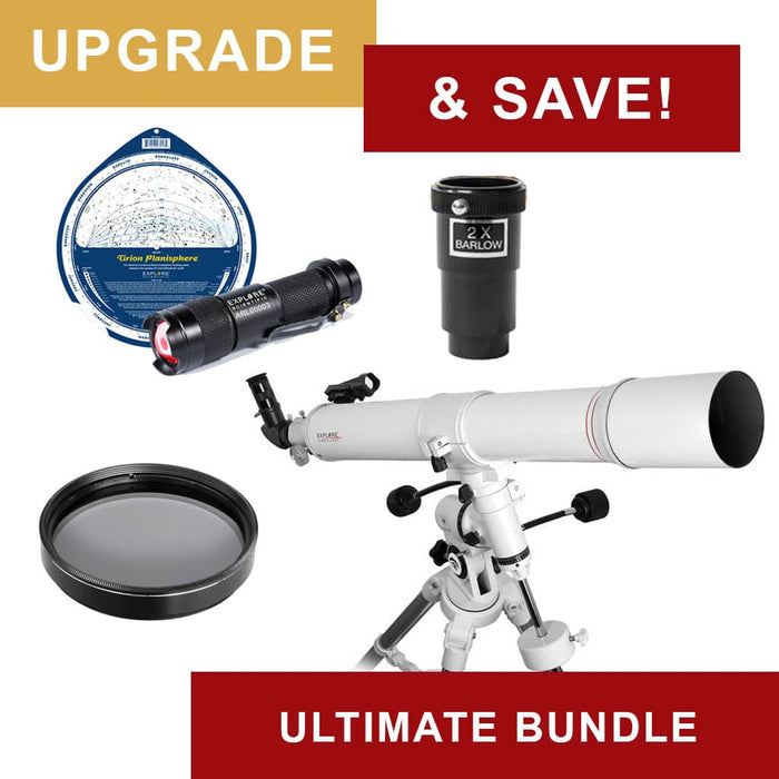 Explore Scientific FirstLight 80mm f/11.25 Refractor Telescope with EQ3 Mount Ultimate Bundle