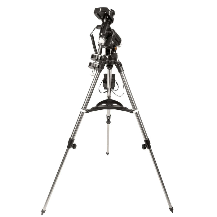 Explore Scientific FirstLight 80mm f/8 Refractor Telescope iEXOS Go-To Mount Tripod Front Profile Body