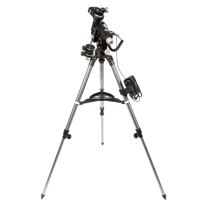 Explore Scientific FirstLight 80mm f/8 Refractor Telescope iEXOS Go-To Mount Tripod Rear Profile Body