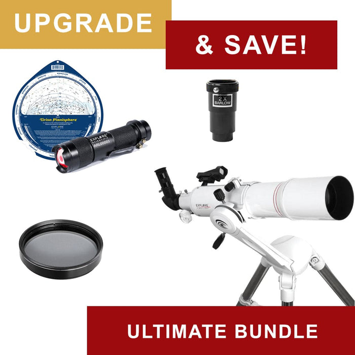 Explore Scientific FirstLight 80mm f/8 Refractor Telescope with Twilight Nano Mount Ultimate Bundle