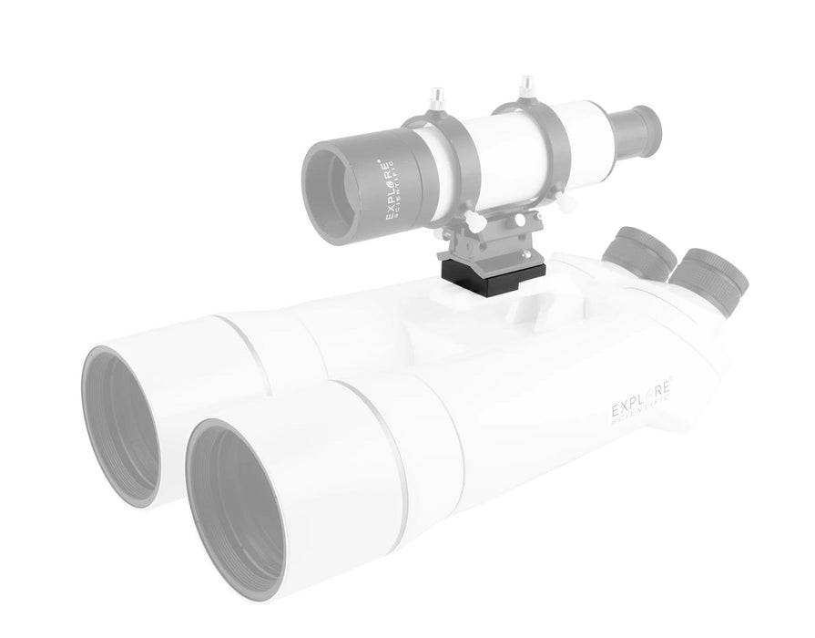 Explore Scientific Giant Binoculars Finder Adapter Hybrid 2N1 Finder Base on Telescope with Finder Scope