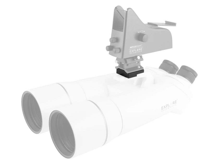 Explore Scientific Giant Binoculars Finder Adapter Hybrid 2N1 Finder Base on Telescope with Reflex Sight