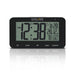 Explore Scientific Large Display Radio Controlled Alarm Clock in Black Body