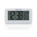 Explore Scientific Large Display Radio Controlled Alarm Clock in White Body
