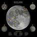 Explore Scientific Moon Crater Map Double-Sided