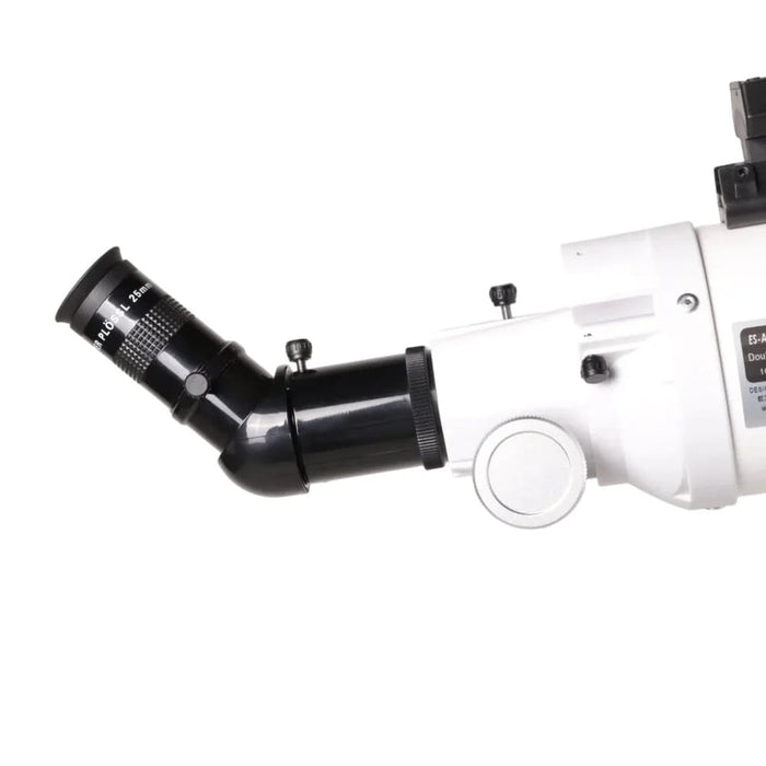 Explore Scientific Sidara Essential 102 Refractor Telescope with Alt-Az Mount & SkyAssist - Diagonal and Focuser Side View