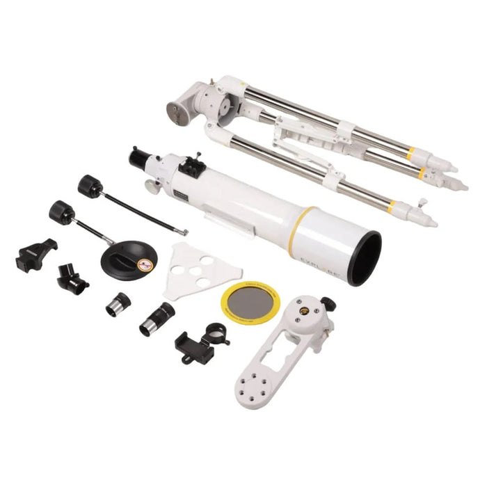 Explore Scientific Sidara Essential 102 Refractor Telescope with Alt-Az Mount & SkyAssist - Included Telescope Components and Accessories