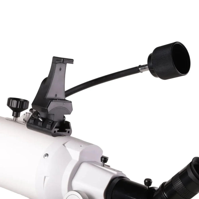 Explore Scientific Sidara Essential 102 Refractor Telescope with Alt-Az Mount & SkyAssist - SkyAssist Holder and Slow-Motion Control Close-Up