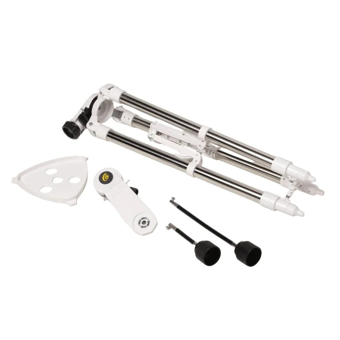 Explore Scientific Sidara Nano Alt-Azimuth Telescope Mount - Disassembled Telescope Mount with Folded Tripod, Accessory Tray and Control Handles