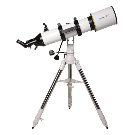 Explore Scientific Sidara Plus 127 Refractor Telescope with Alt-Az Mount & SkyAssist - Full Telescope and Tripod View