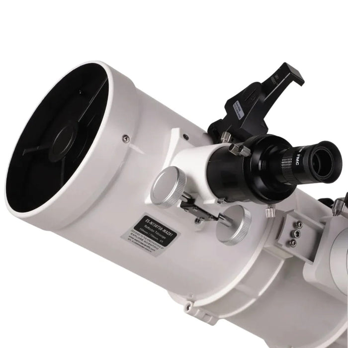 Explore Scientific Sidara Plus 150 Refractor Telescope with Alt-Az Mount & SkyAssist - Optical Tube and Focuser Close-Up