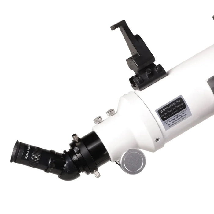 Explore Scientific Sidara Pro 102 Refractor Telescope with GoTo Mount & SkyAssist - Focuser and Diagonal Close-Up