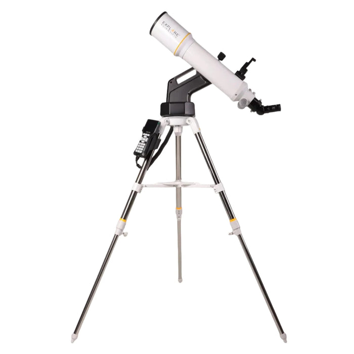 Explore Scientific Sidara Pro 102 Refractor Telescope with GoTo Mount & SkyAssist - Front Left View