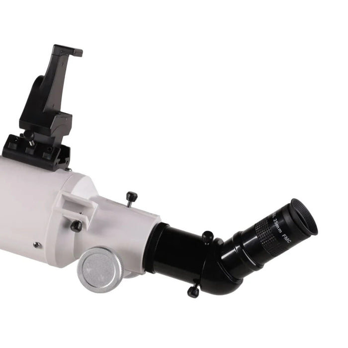Explore Scientific Sidara Pro 80 Refractor Telescope with GoTo Mount & SkyAssist - Focuser, Diagonal and Eyepiece Close-Up