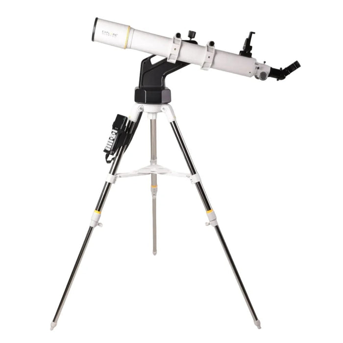 Explore Scientific Sidara Pro 80 Refractor Telescope with GoTo Mount & SkyAssist - Full Telescope and Tripod View