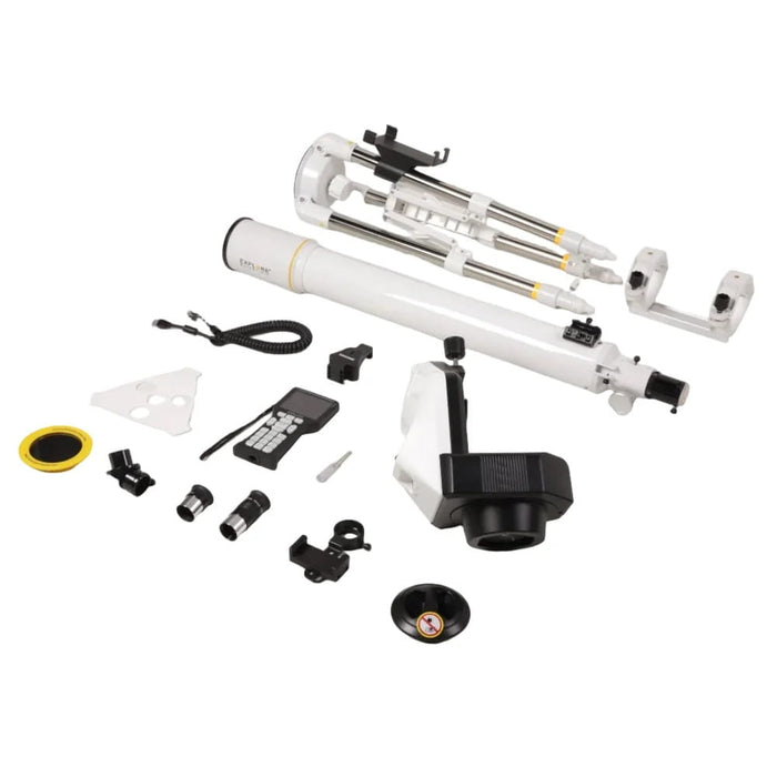 Explore Scientific Sidara Pro 80 Refractor Telescope with GoTo Mount & SkyAssist - Included Telescope Components and Accessories
