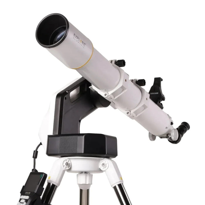 Explore Scientific Sidara Pro 80 Refractor Telescope with GoTo Mount & SkyAssist - Optical Tube and GoTo Mount Close-Up