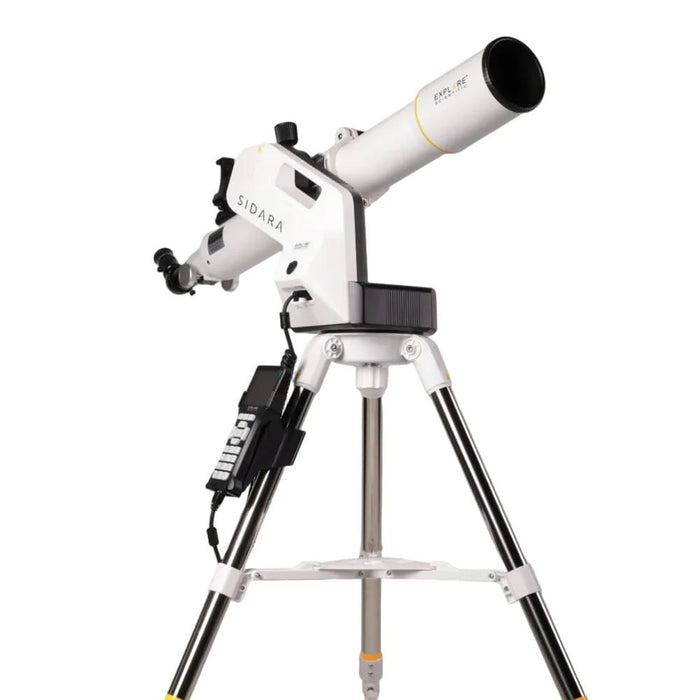 Explore Scientific Sidara Pro 80 Refractor Telescope with GoTo Mount & SkyAssist - Telescope Rear Side View