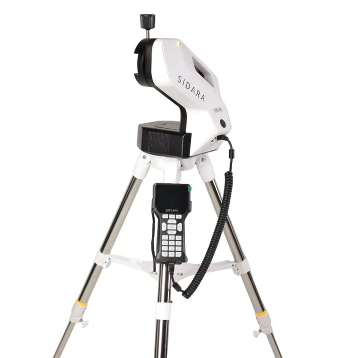 Explore Scientific Sidara Pro GoTo Mount with Tripod & SkyAssist Integration - GoTo Mount with Hand Controller Front View