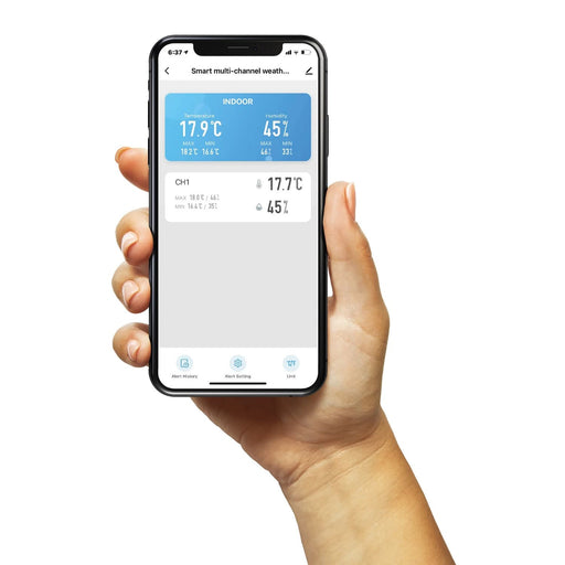 Explore Scientific Smart Multi-Channel Weather Station with Wireless Sensor Tuya® App
