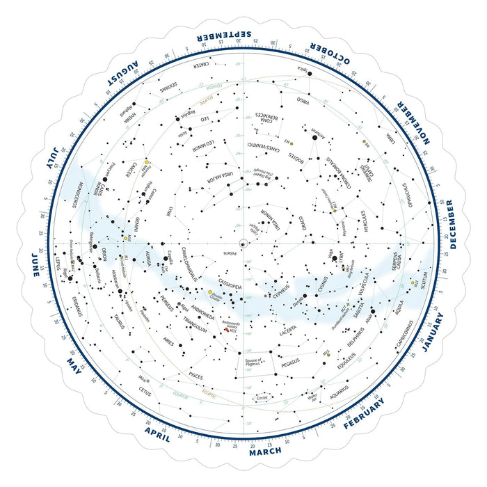 Explore Scientific Tirion Double-Sided Multi-Latitude Planisphere Inner South Part with Astro R-Lite