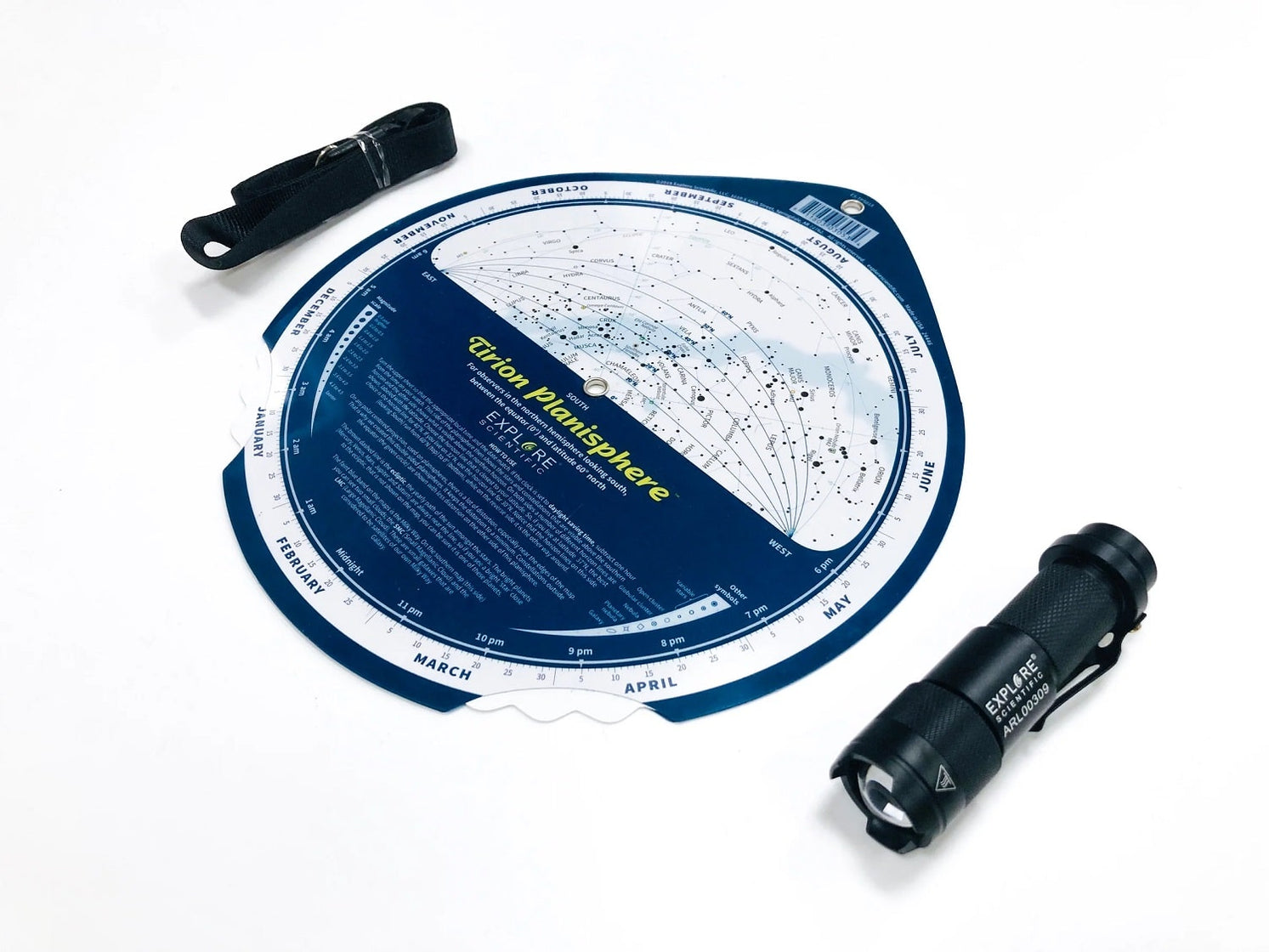Explore Scientific Tirion Double-Sided Planisphere with Astro R-Lite ...
