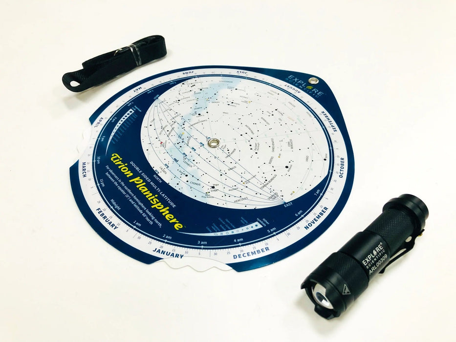 Explore Scientific Tirion Double-Sided Multi-Latitude Planisphere with Astro R-Lite
