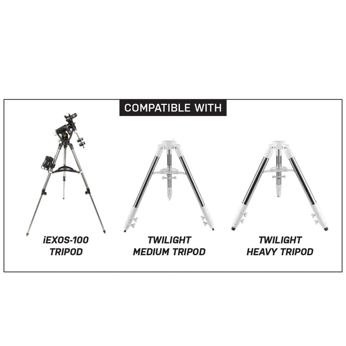 Explore Scientific iEXOS-100 PMC-Eight GoTo Tracker System with WiFi and Bluetooth Compatible Tripods