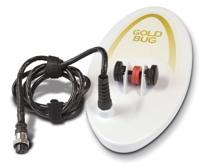 Fisher 10-Inch Elliptical DD Search Coil for Gold Bugs and F5 Body Side Profile Left